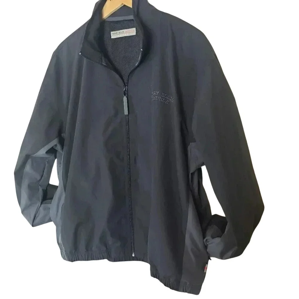 Perry Ellis America Active Men's Black Polyester Jacket Size‎ L